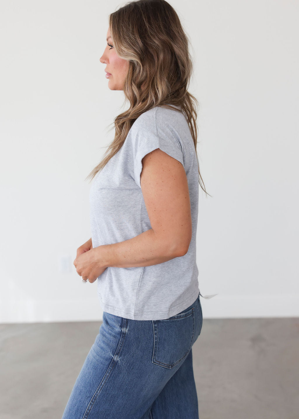 Francene Folded Sleeve Tee