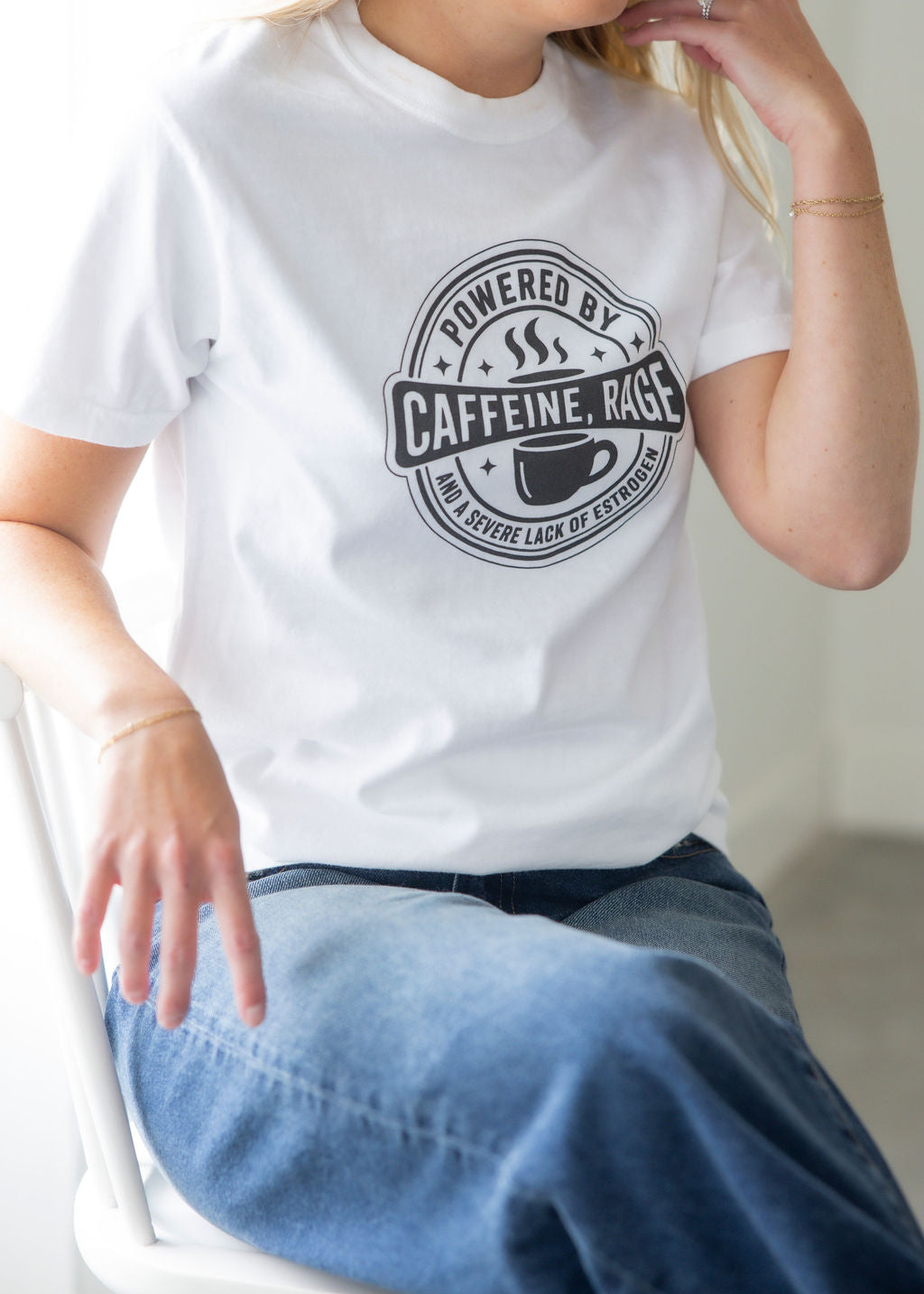 image of Powered By Caffeine Graphic Tee