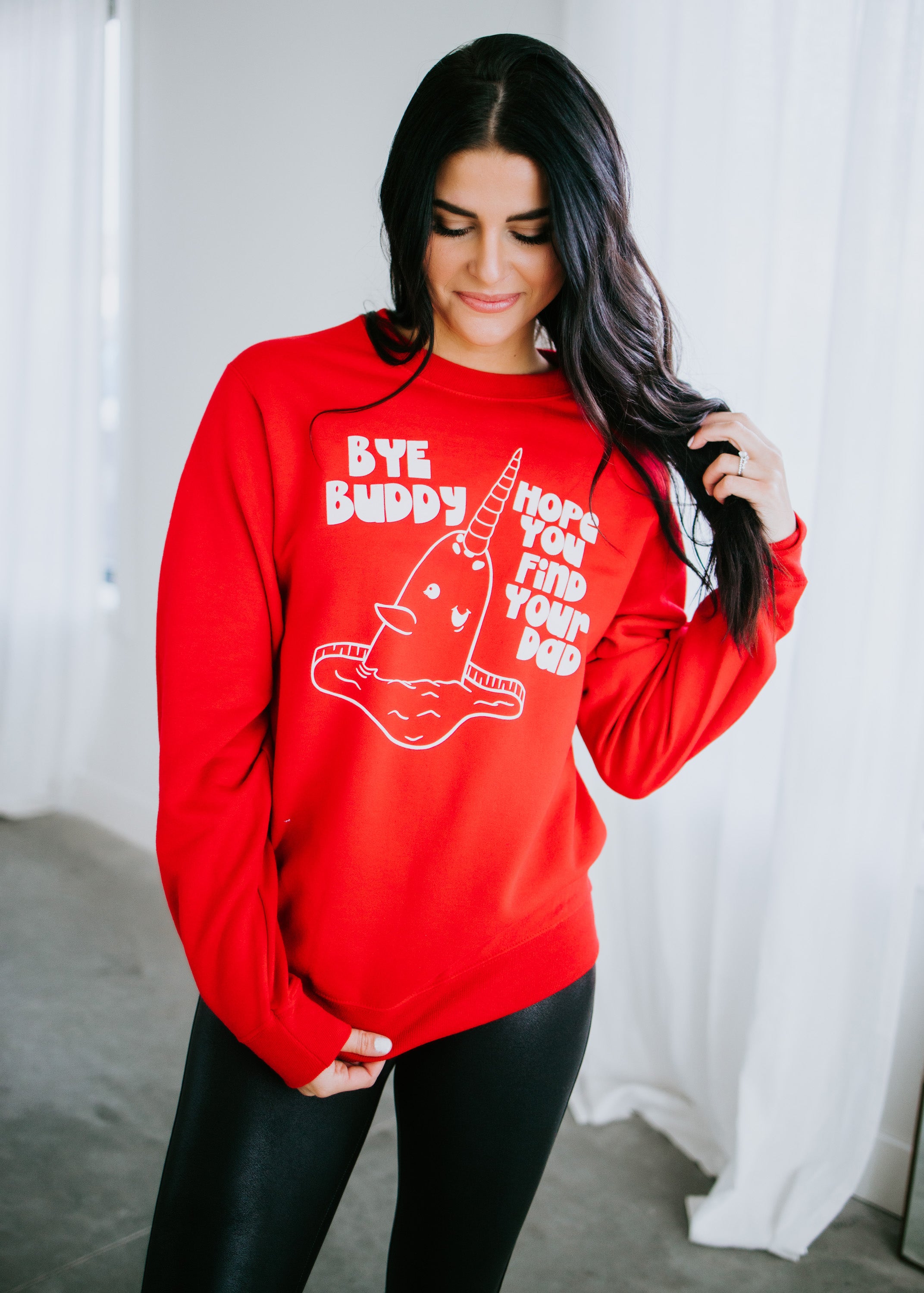 image of Bye Buddy Graphic Sweatshirt