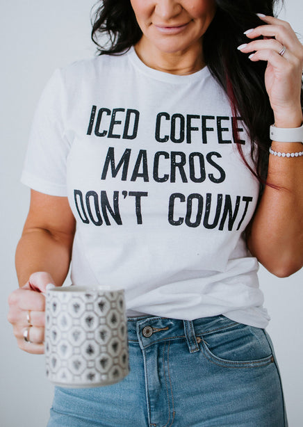 Iced Coffee Macros Tee