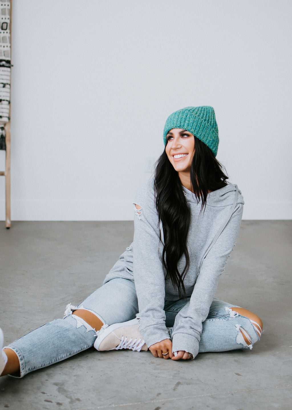 Distressed Hoodie by Chelsea DeBoer Lily Lottie Lauriebelles