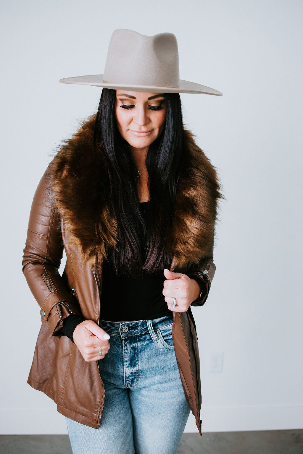 image of Claudia Vegan Leather Jacket