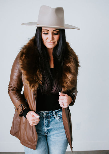 Claudia Vegan Leather Jacket