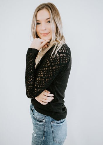 Radley Mock Neck Knit Top