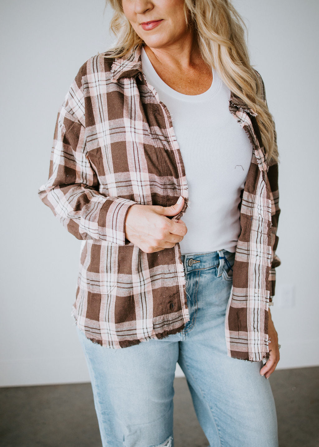image of Brenna Plaid Top