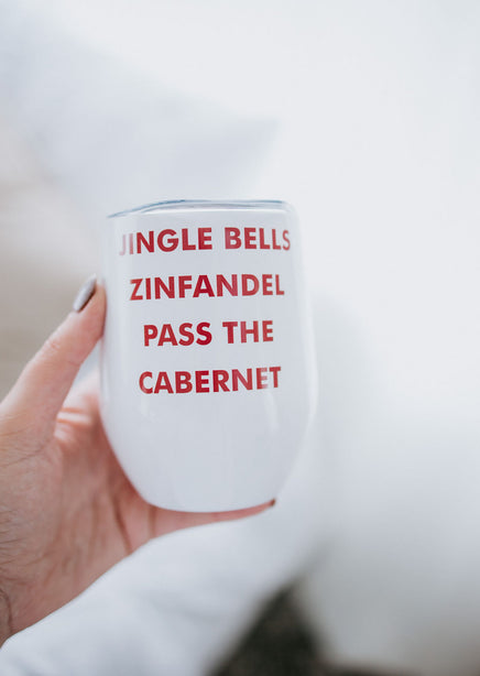 Jingle Bells Zinfandel Wine Tumbler