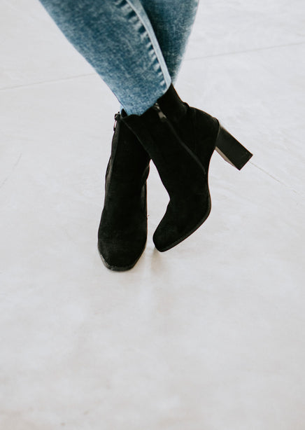 On The Rise Heeled Ankle Bootie FINAL SALE