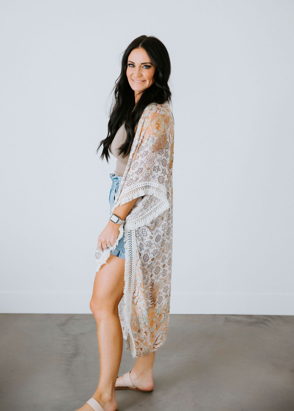 image of Crissy Floral Duster Kimono