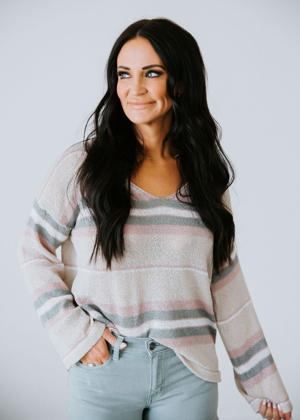 image of Nora Stripe Sweater