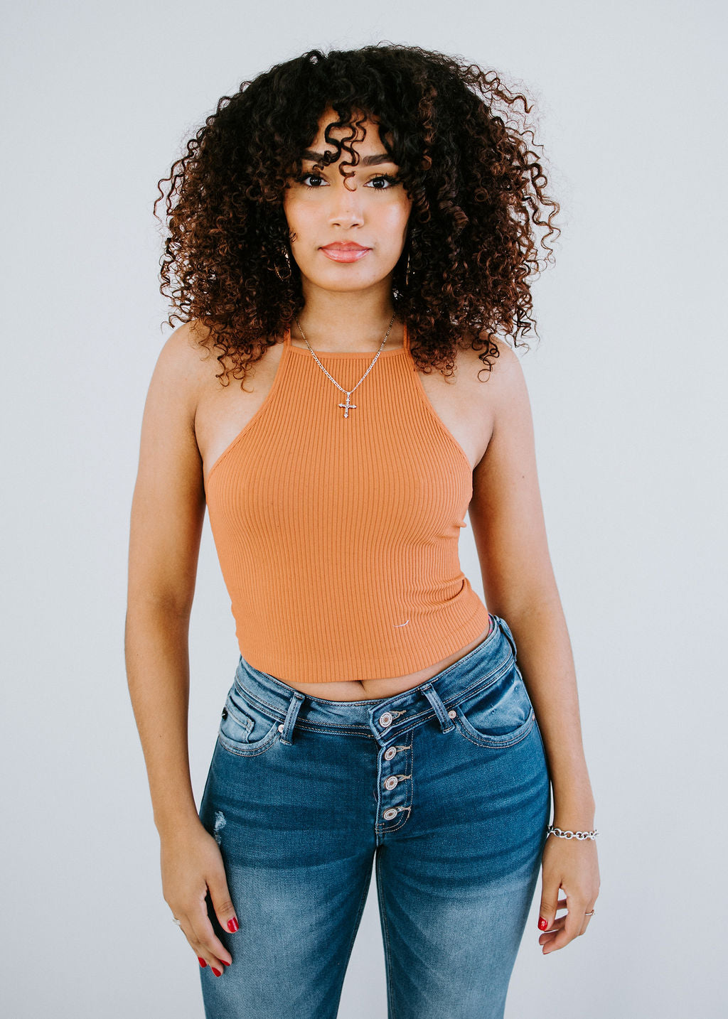 image of Happy Hour Cropped Halter Top