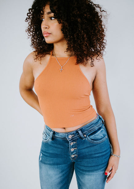 Happy Hour Cropped Halter Top