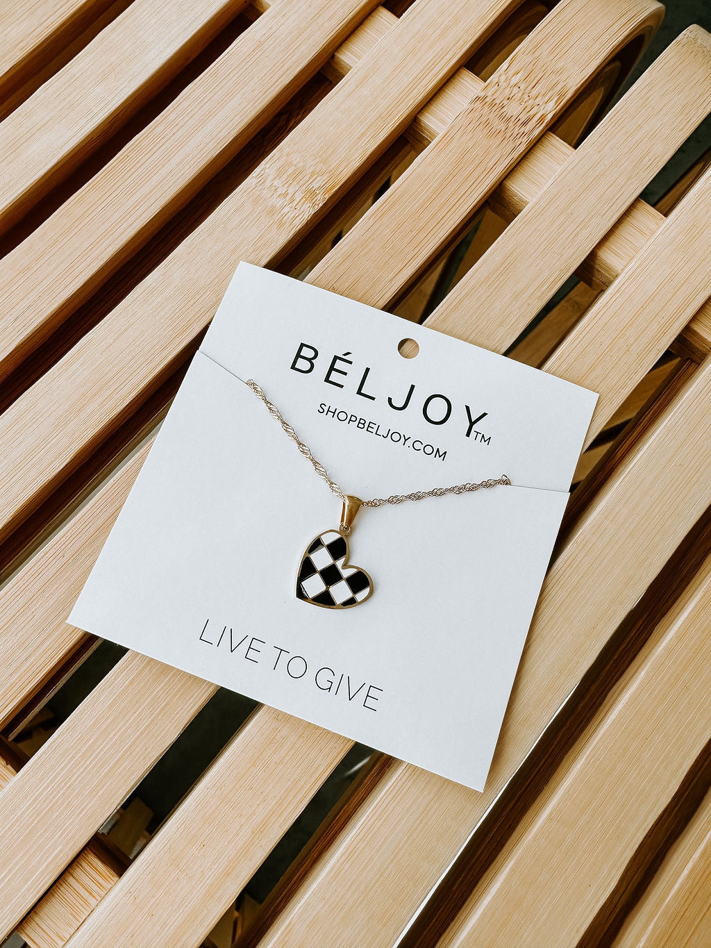 image of Checkmate Checkerboard Necklace
