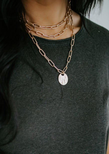 Strongest Link Layered Chain Necklace