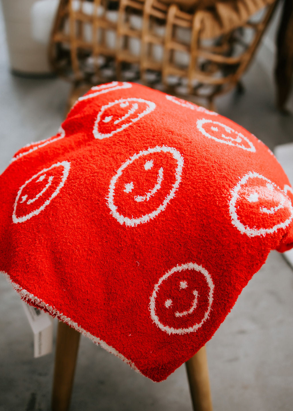 image of Smiley Face Throw Blanket