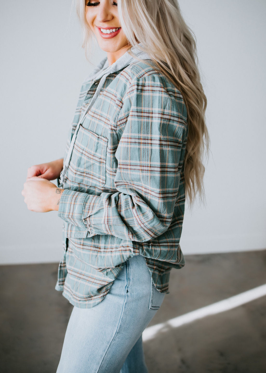 Darby Hooded Plaid