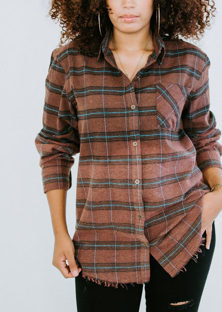 Kayla Ombre Plaid Shirt