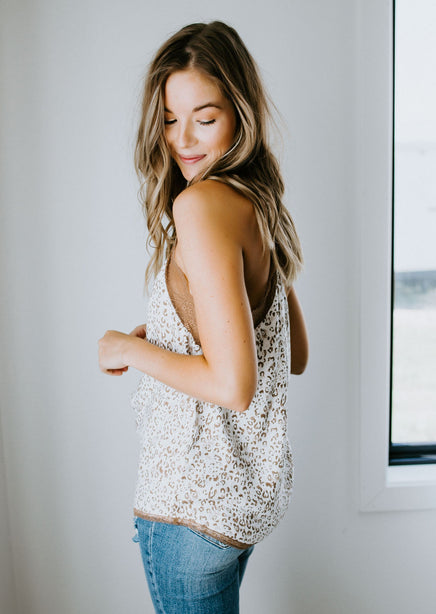 So Purrfect Lace Cami Tank