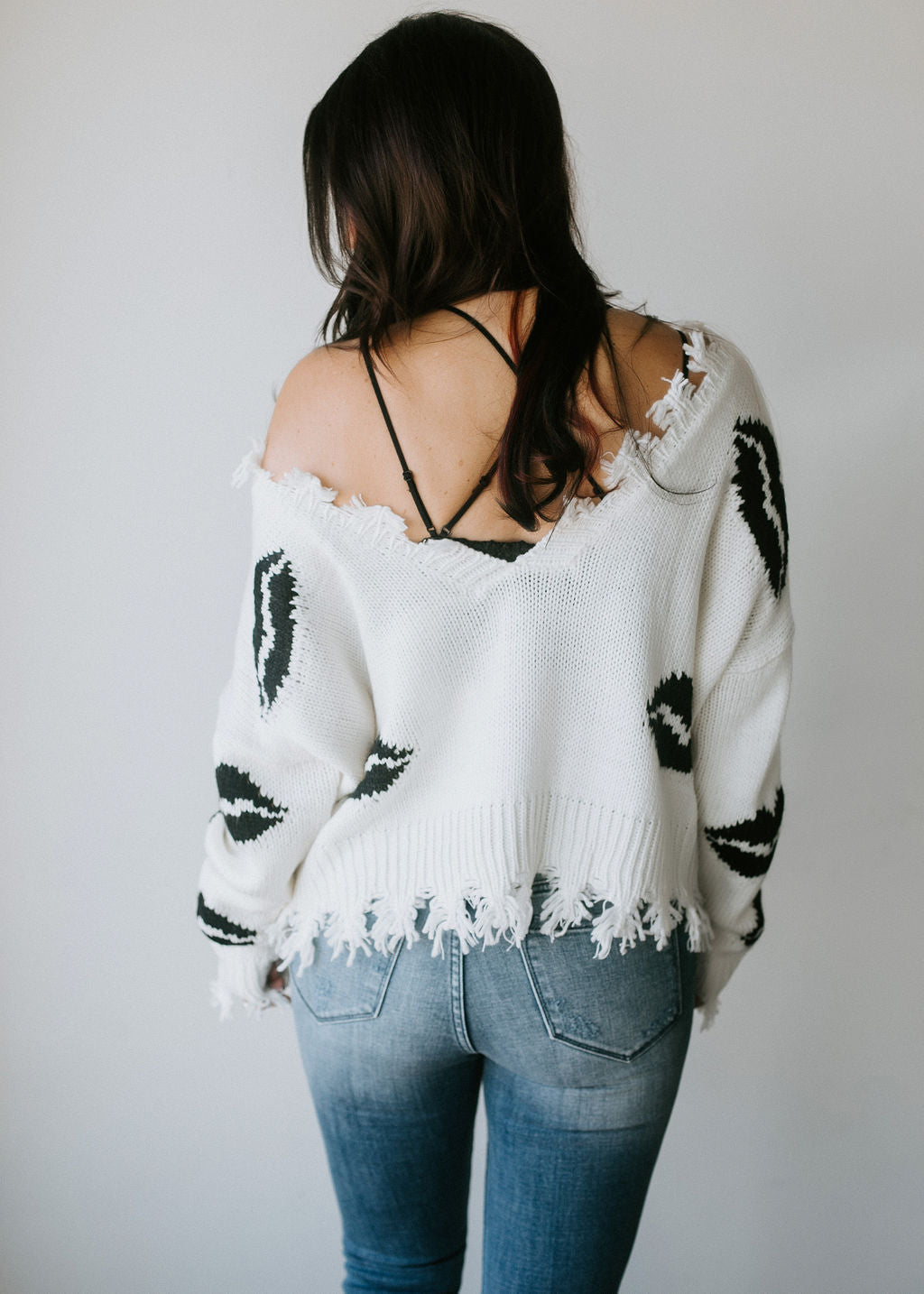 Sweet Kisses Distressed Sweater