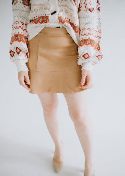 Cora Faux Suede Skirt FINAL SALE