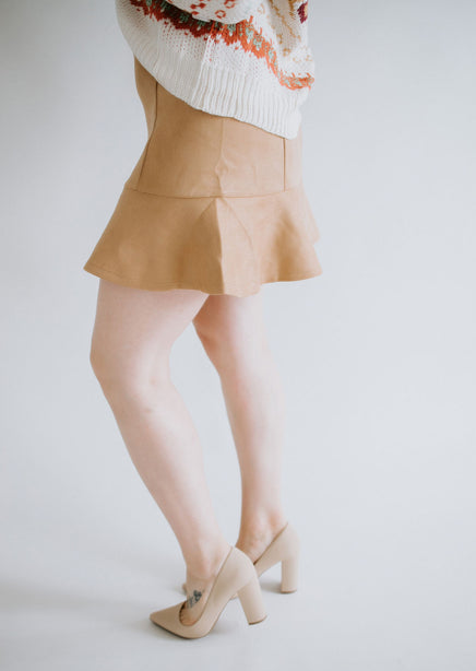 Cora Faux Suede Skirt FINAL SALE