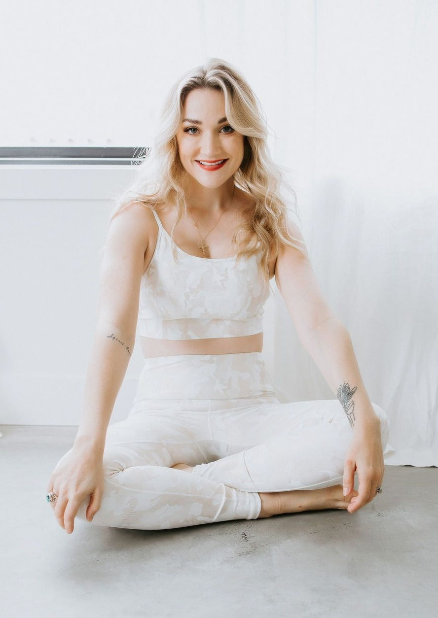 Alaina Camo Microdot Sports Bra FINAL SALE