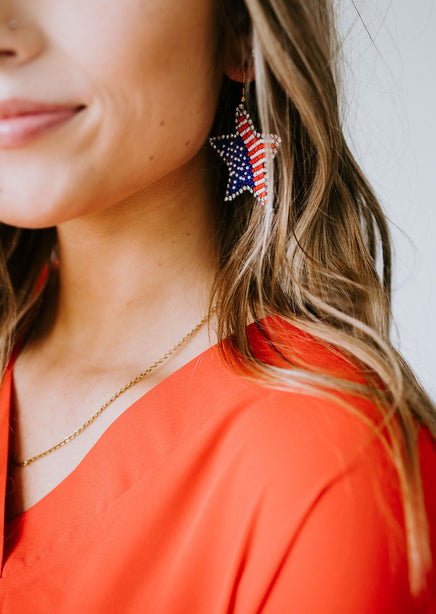 Liberty Beaded Star Earrings