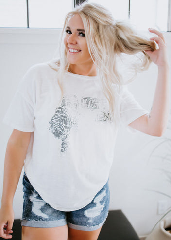 Get 'Em Tiger Cotton Tee FINAL SALE