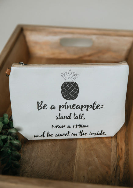 Be A Pineapple Cosmetic Bag FINAL SALE