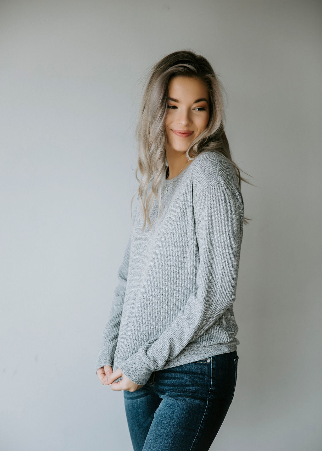 image of Kensley Waffle Knit Thermal Top