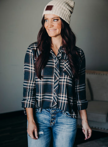 Radha Plaid Top FINAL SALE