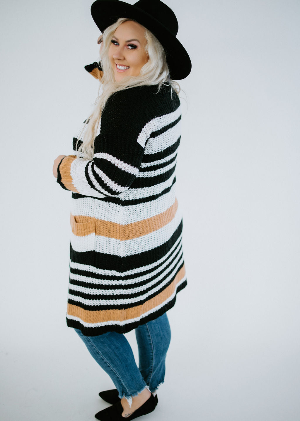 Crossed The Line Striped Cardigan