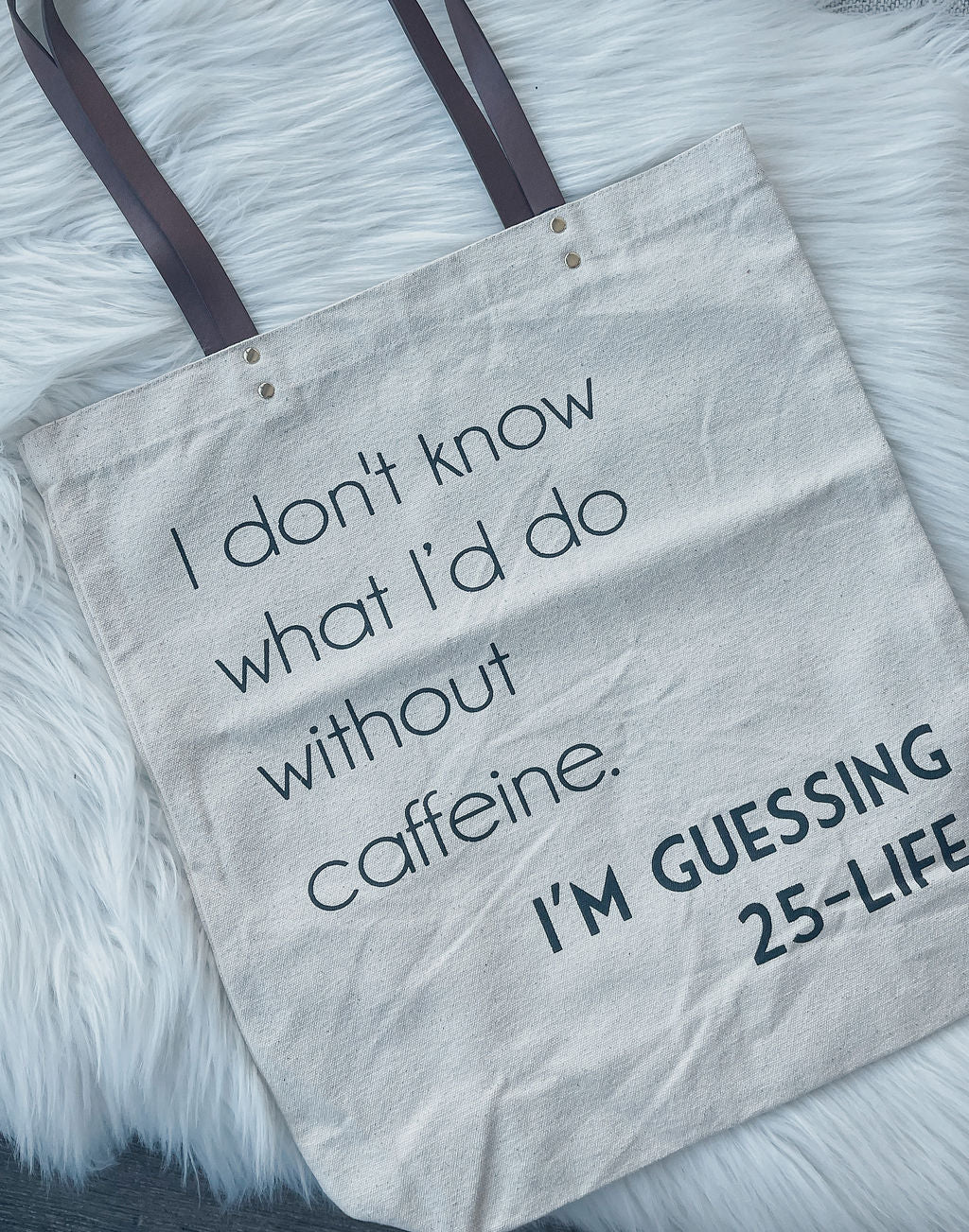 Caffeine Tote Bag FINAL SALE