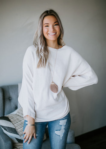 Reagan Boat Neck Sweater FINAL SALE