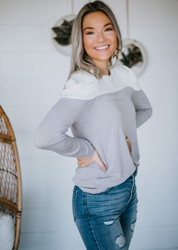 Elsie Puff Sleeve Knit Top