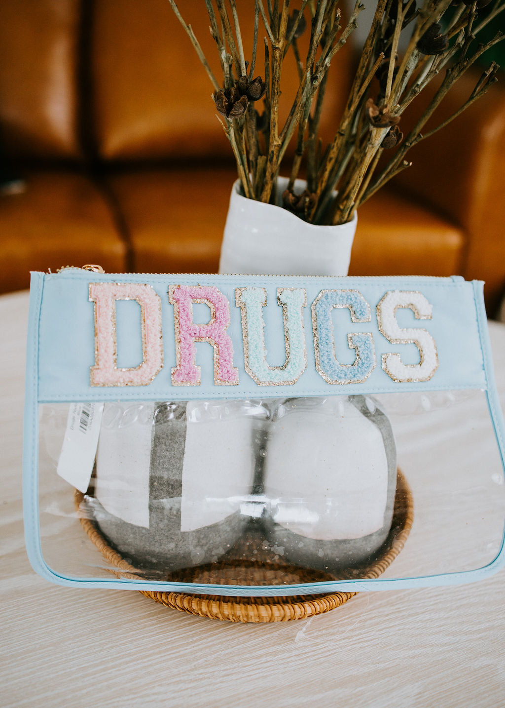 Drugs Nylon Clear Pouch