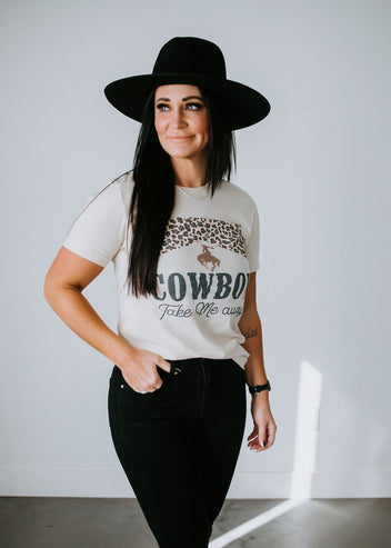 Cowboy Leopard Graphic Tee