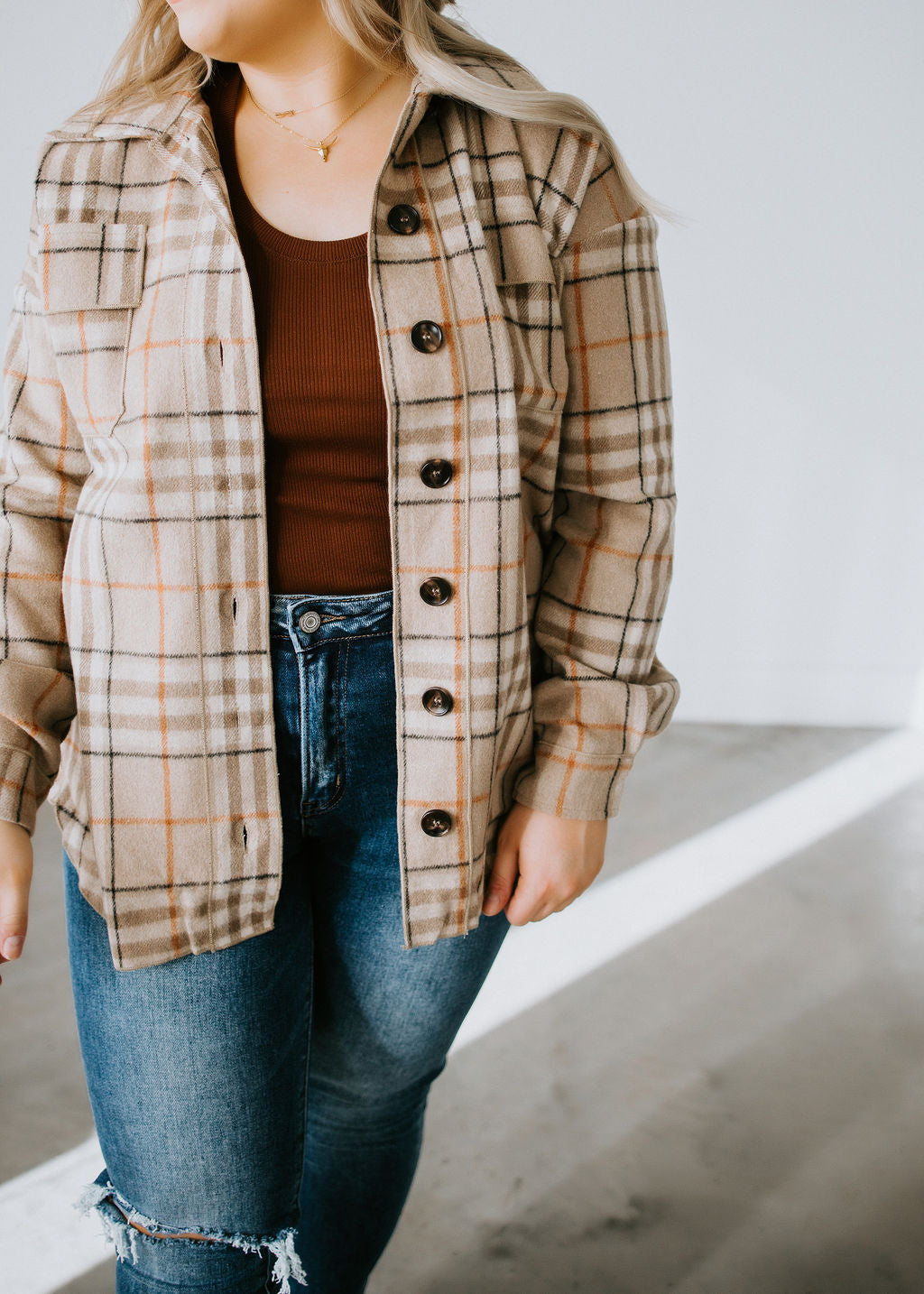 Oliver Plaid Shacket