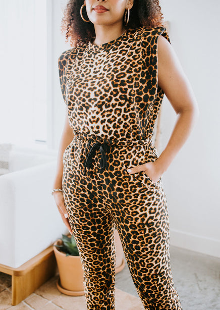 Animal Attitude Leopard Jumpsuit