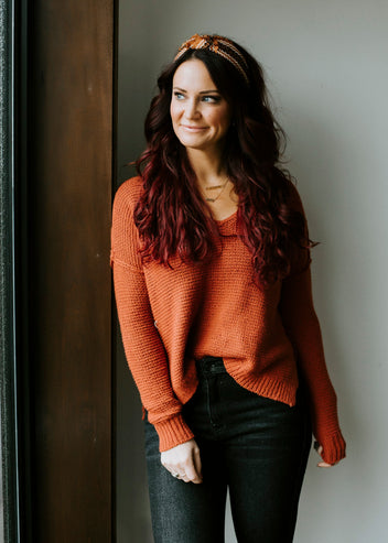 Devon V-Neck Sweater FINAL SALE