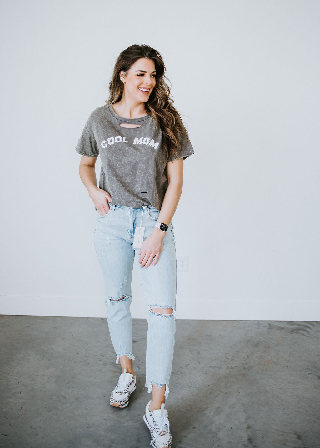 Cool Mom Mineral Washed Tee