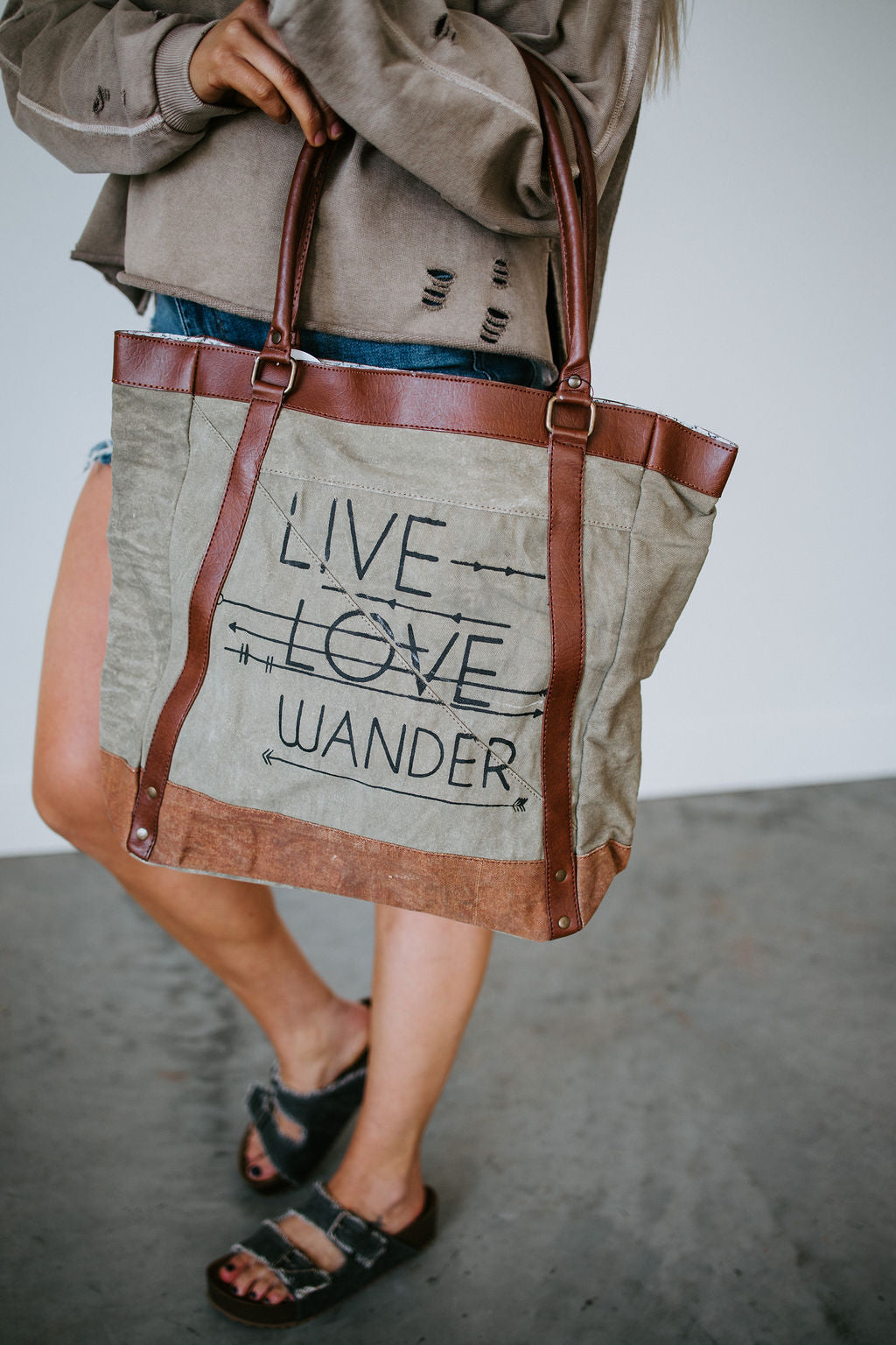 image of Live Love Wander Tote Bag