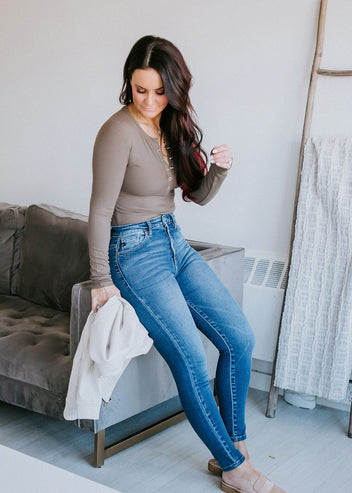 Drama Free Ribbed Bodysuit