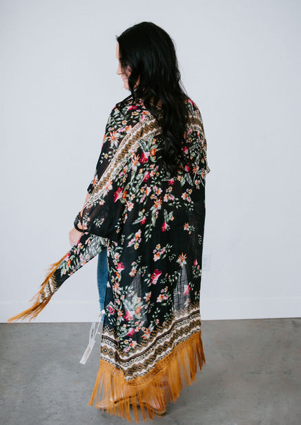 Gallia Fringe Duster Kimono