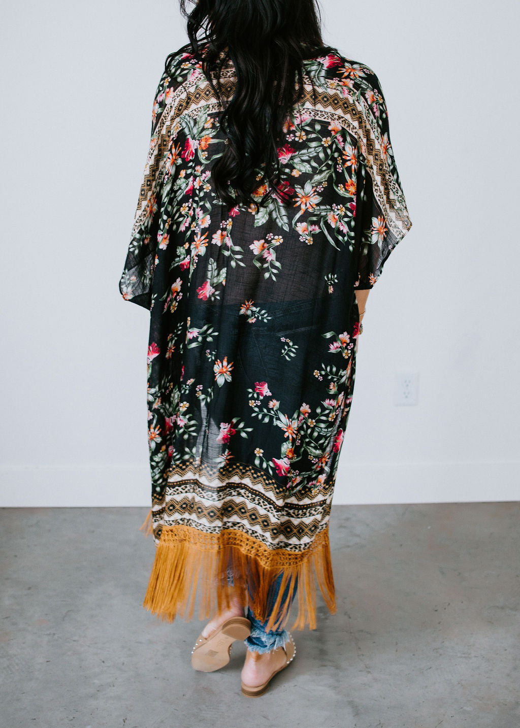 Gallia Fringe Duster Kimono