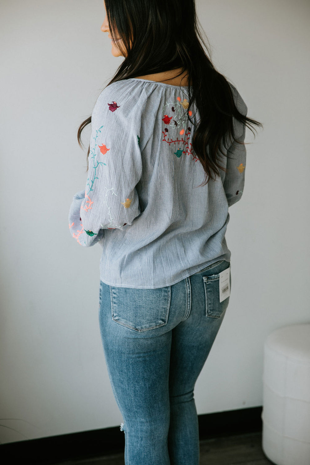 Passport Ready Embroidered Top FINAL SALE