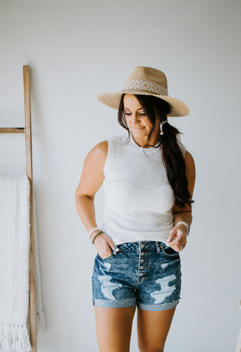 Lux Ribbed Tank Top FINAL SALE