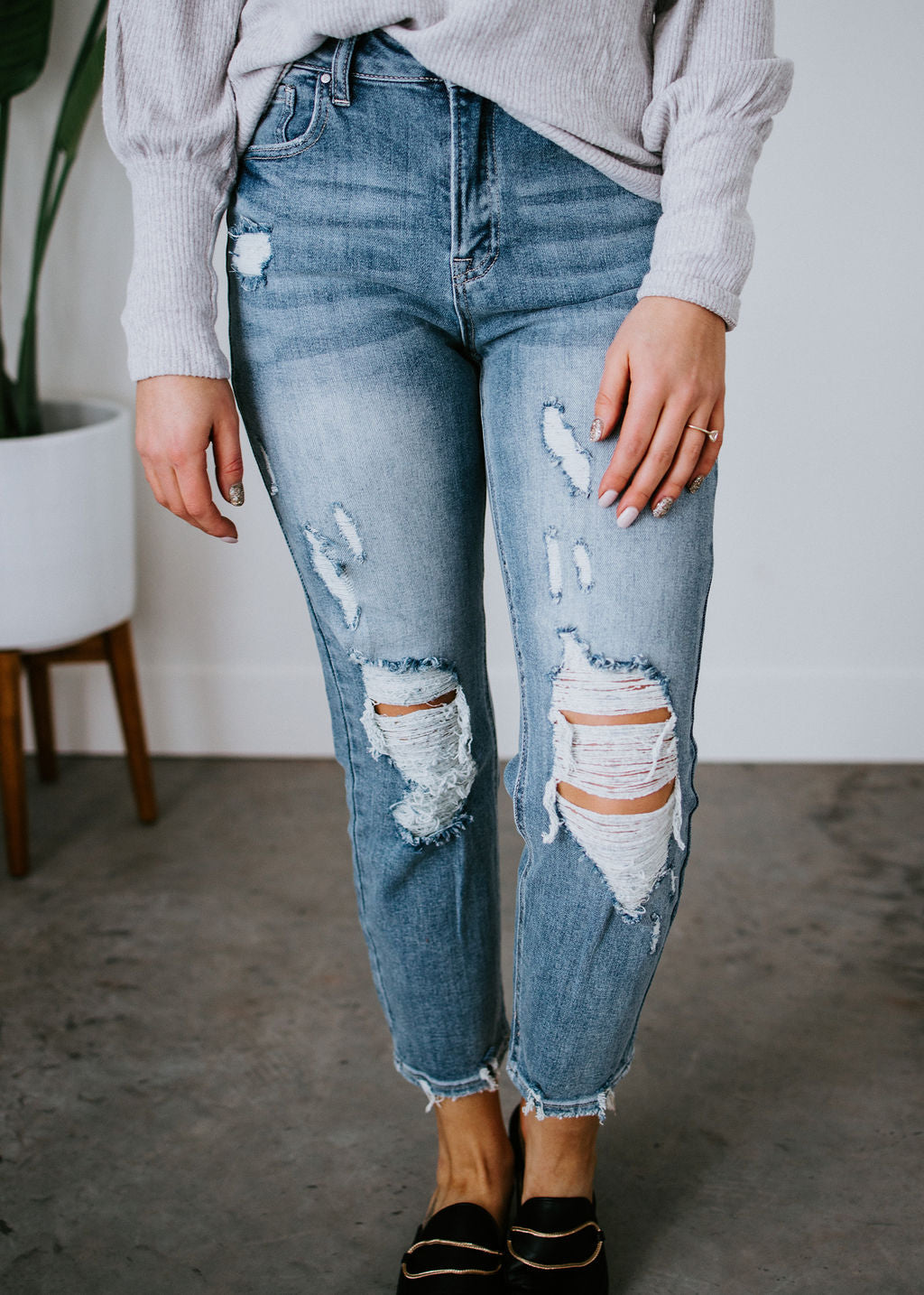 Zander Distressed Skinny Jeans FINAL SALE