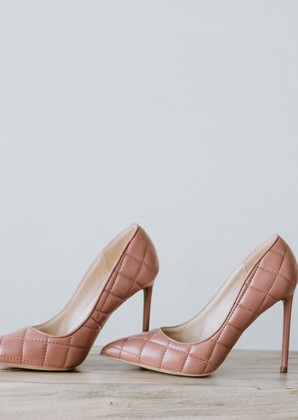 Paityn Quilted Faux Leather Pumps FINAL SALE