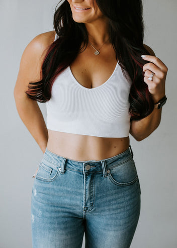 Tally Ribbed Crop Tank FINAL SALE