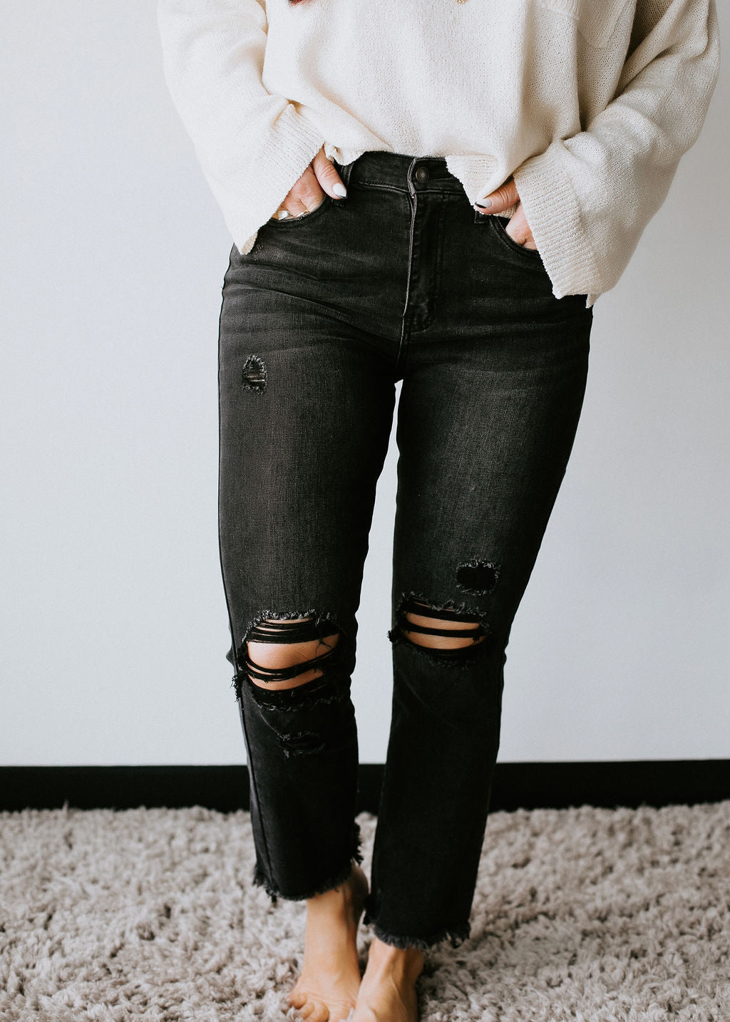 image of Christie Ankle Straight Jean FINAL SALE